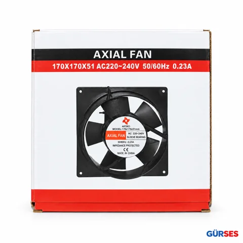 Artiko 170×170×51 mm Aksiyel Fan
